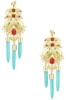Matte Finish Bird Motif Earrings