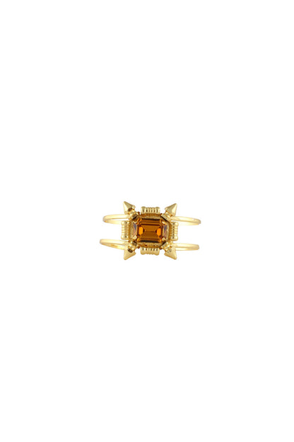 Gold plated orange rumi bracelet
