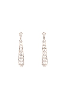 18kt Rose gold diamond spectrum earrings