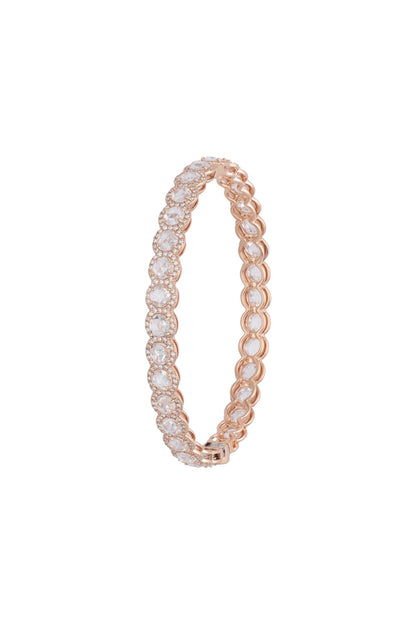 18kt Rose gold diamond infinity bracelet