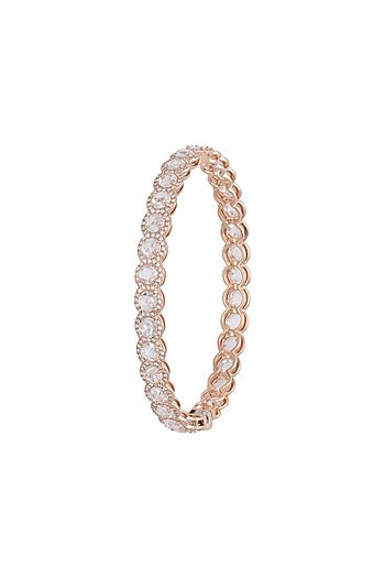 18kt Rose gold diamond infinity bracelet