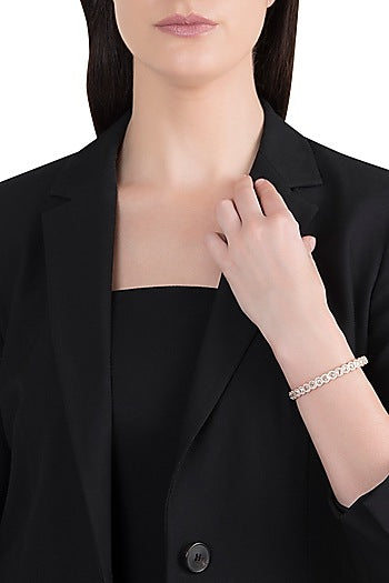 18kt Rose gold diamond infinity bracelet