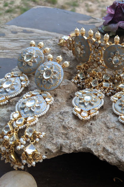 Stone Enamel Choker Set 