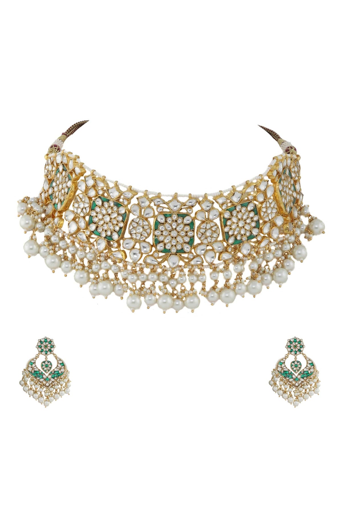 Stone Enamel Choker Set 