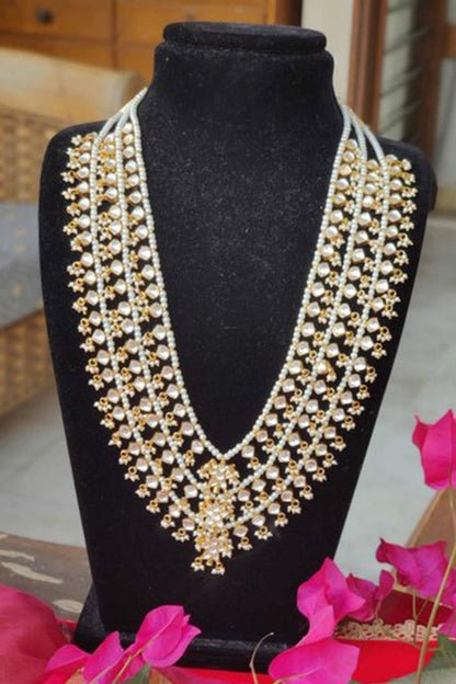 Layered Stone Long Necklace 