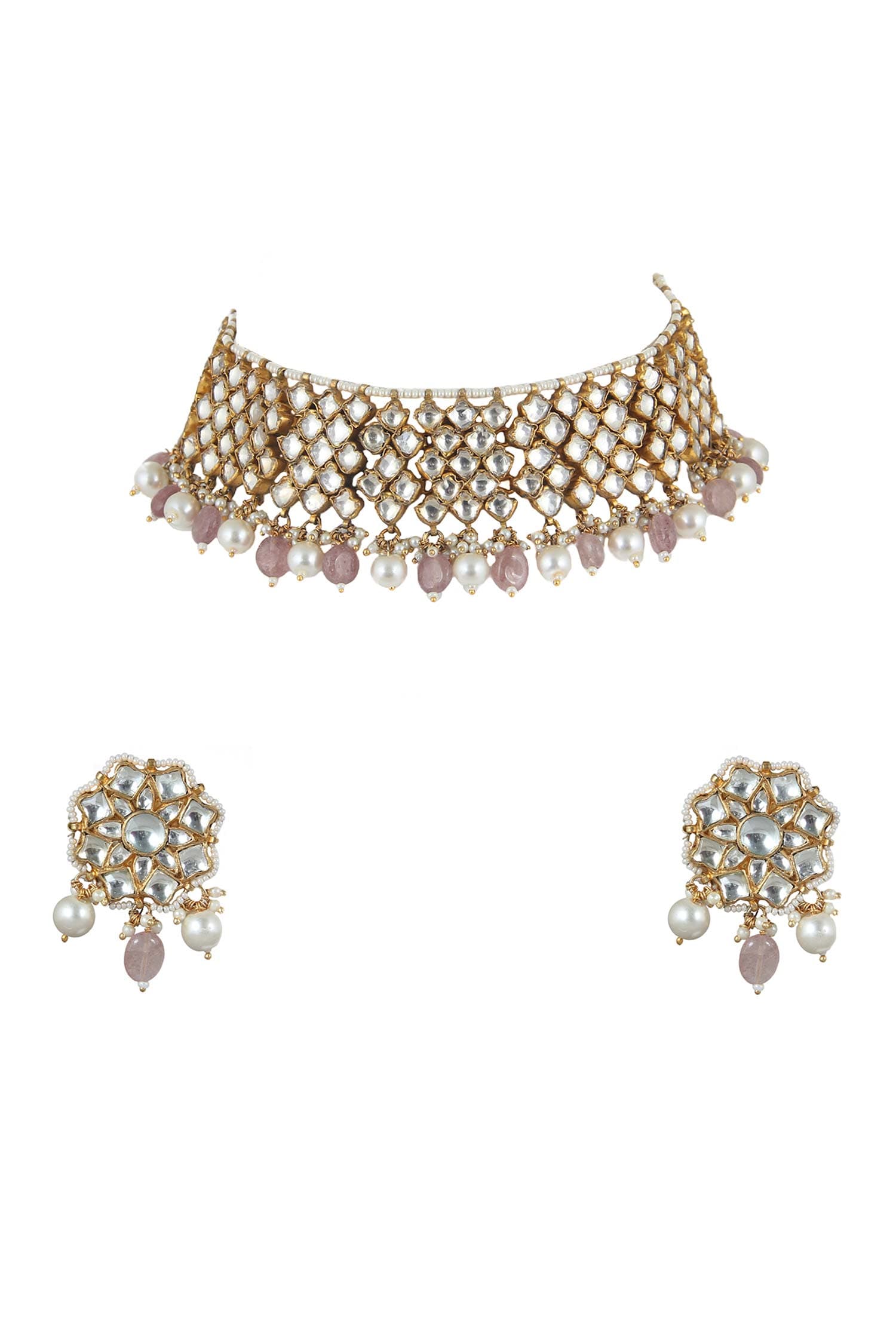 Bead Drop Choker Set 