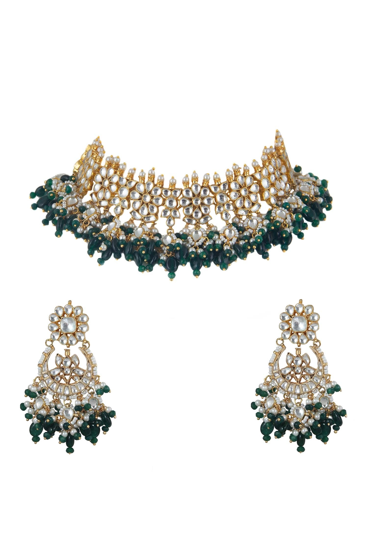 Bead Drop Choker Set 