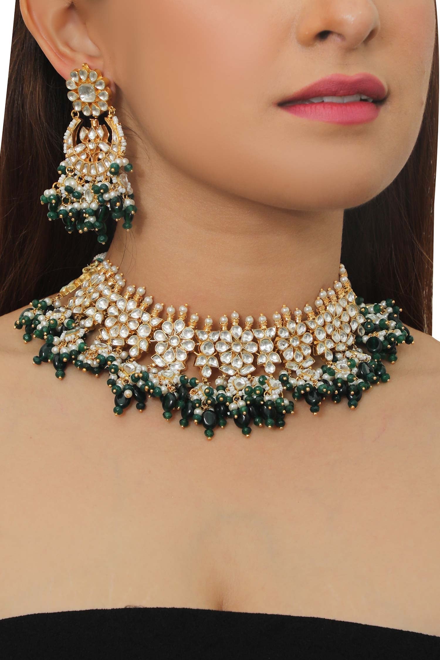 Bead Drop Choker Set 
