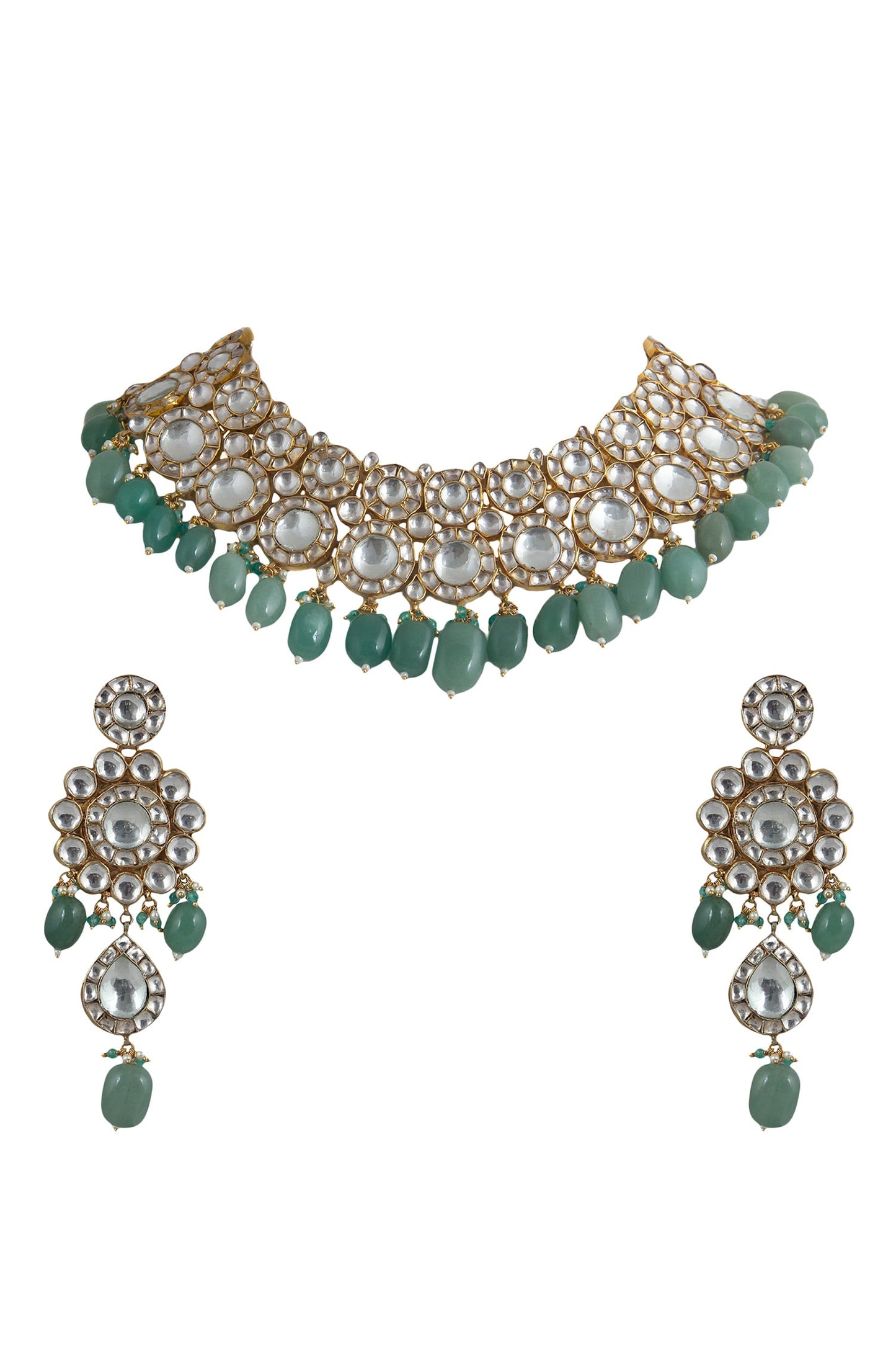 Bead Drop Necklace Set 