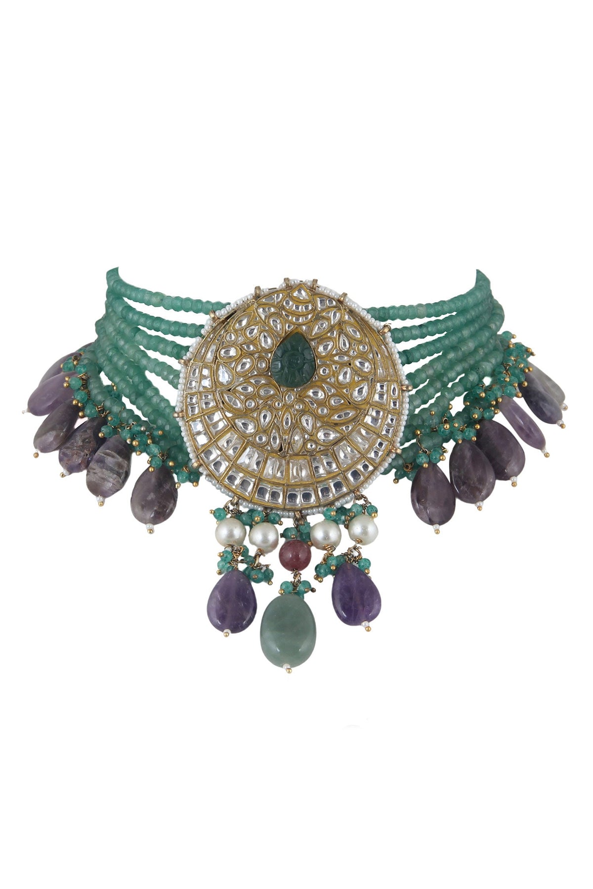  Bead Pendant Choker Set 