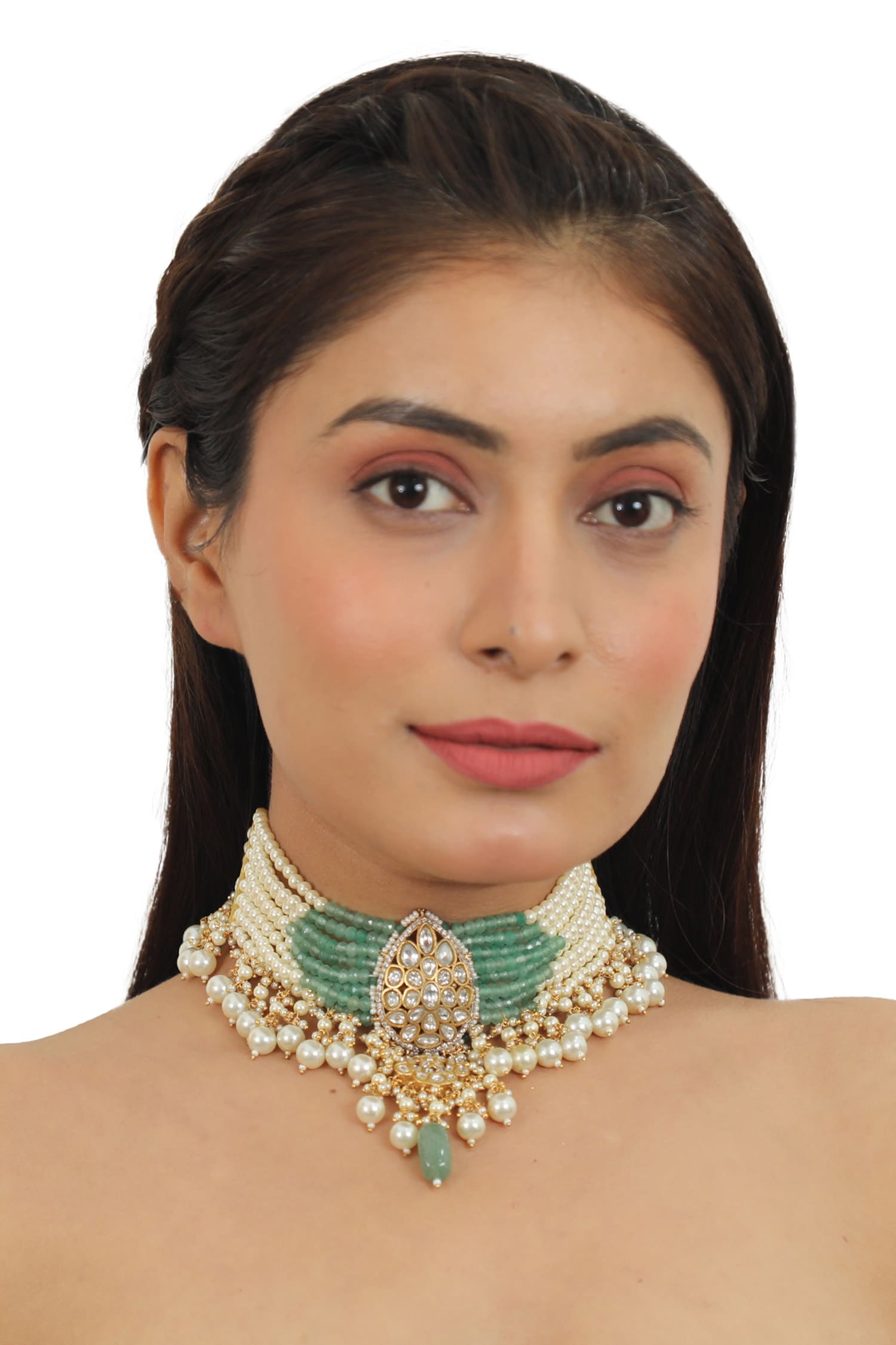 Bead Drop Necklace Set 
