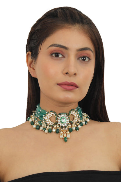 Bead Drop Necklace Set 