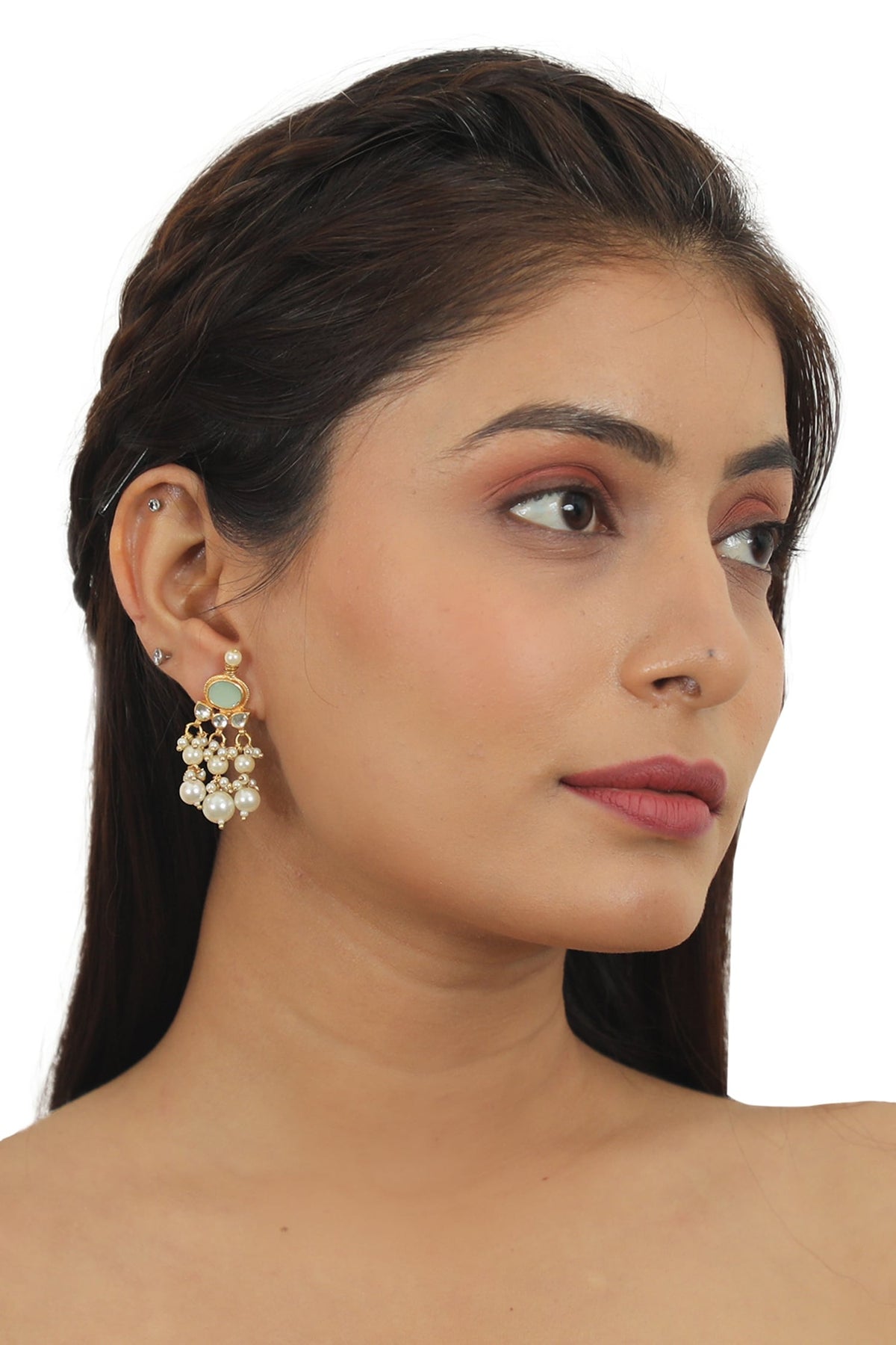 Bead Drop Necklace Set 