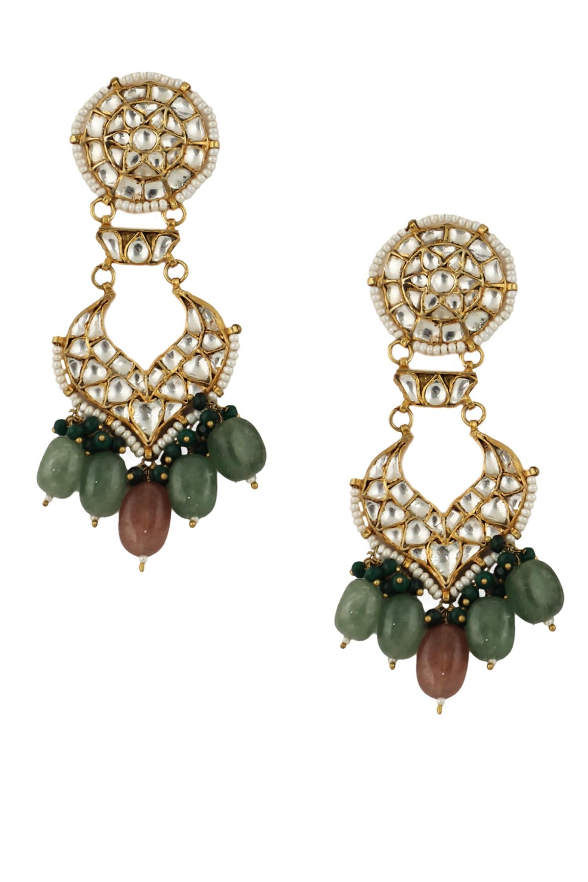 Stone Carved Necklace Set 