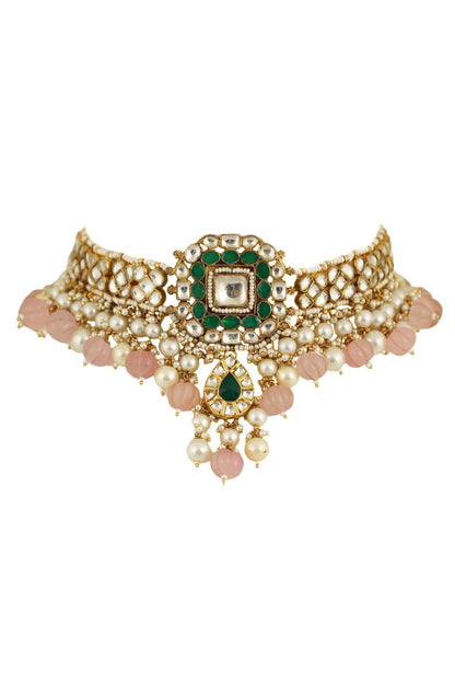 Stone Embellished Necklace Set 