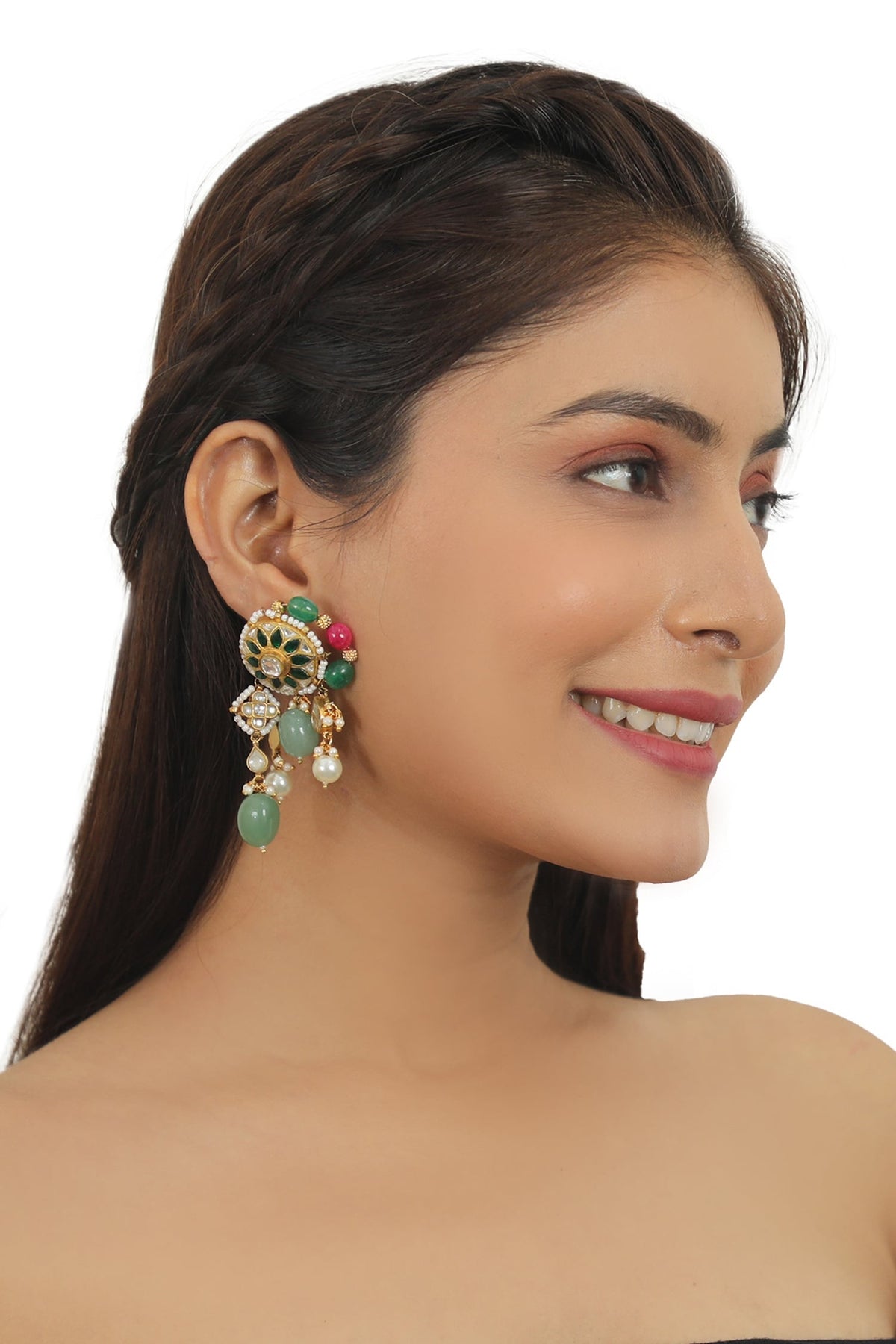 Stone Embellished Necklace Set 