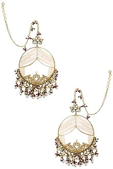 Gold Plated Samaroh Earrings