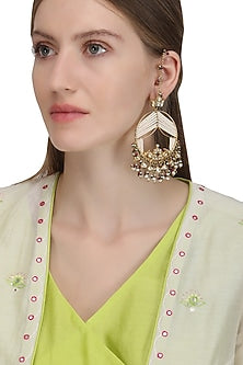 Gold Plated Samaroh Earrings