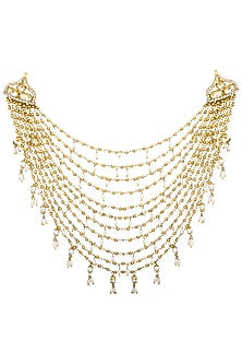 Gold Plated Rice Pearls Hair Accessory
