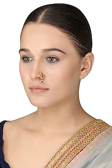 Gold Plated Lotus Nose Ring