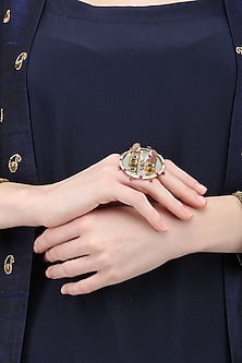Gold Plated Rotating Garland Ring