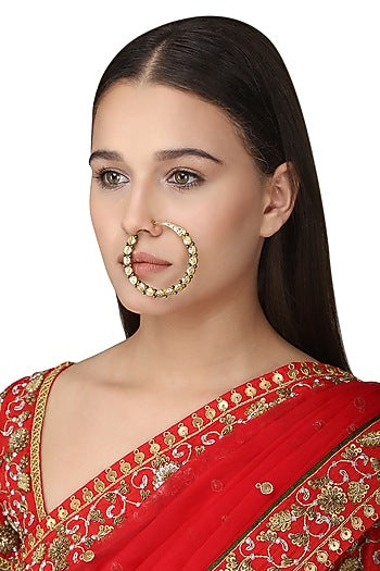 Gold Plated Tabla Nose Ring