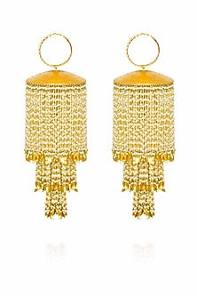 Gold plated leaf bridal kaleeras