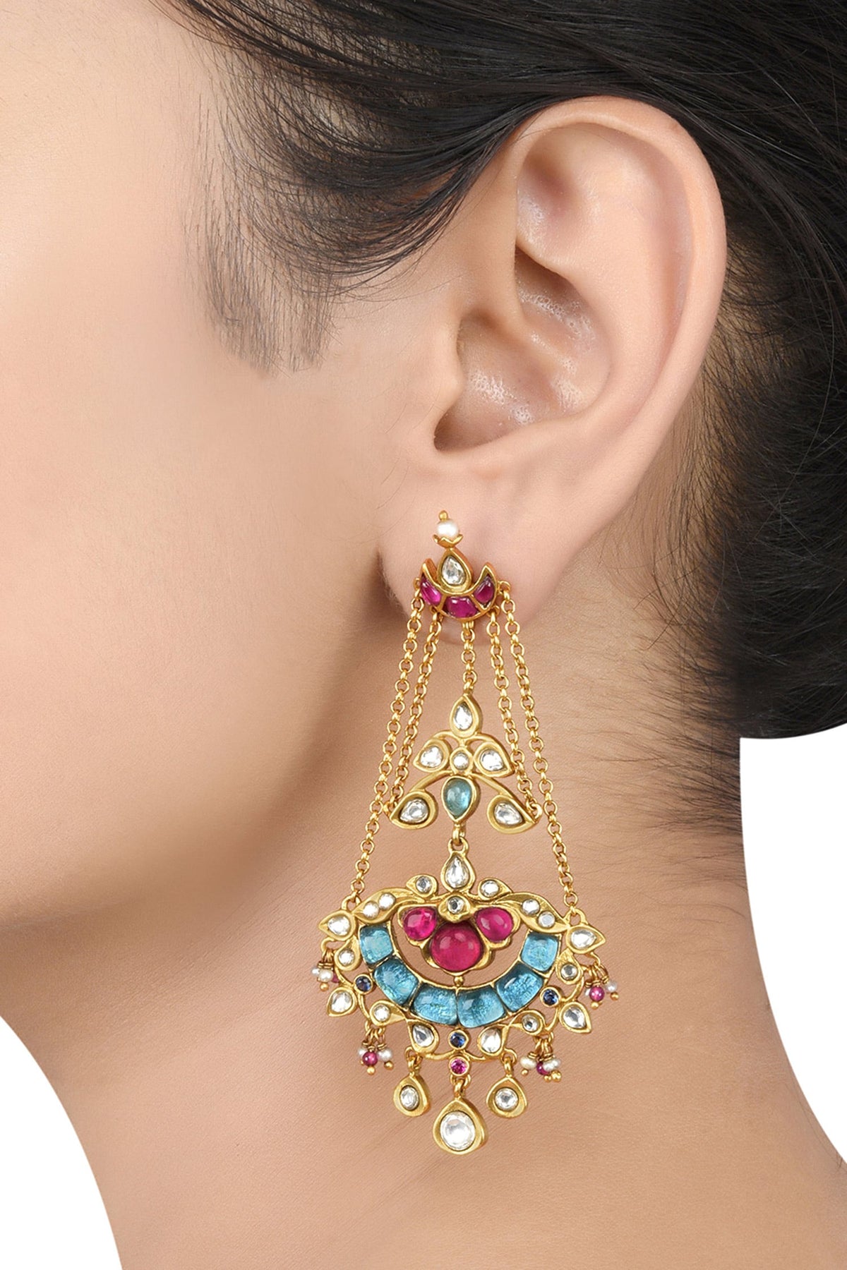 Moon Stone Danglers 