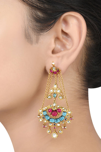 Moon Stone Danglers 