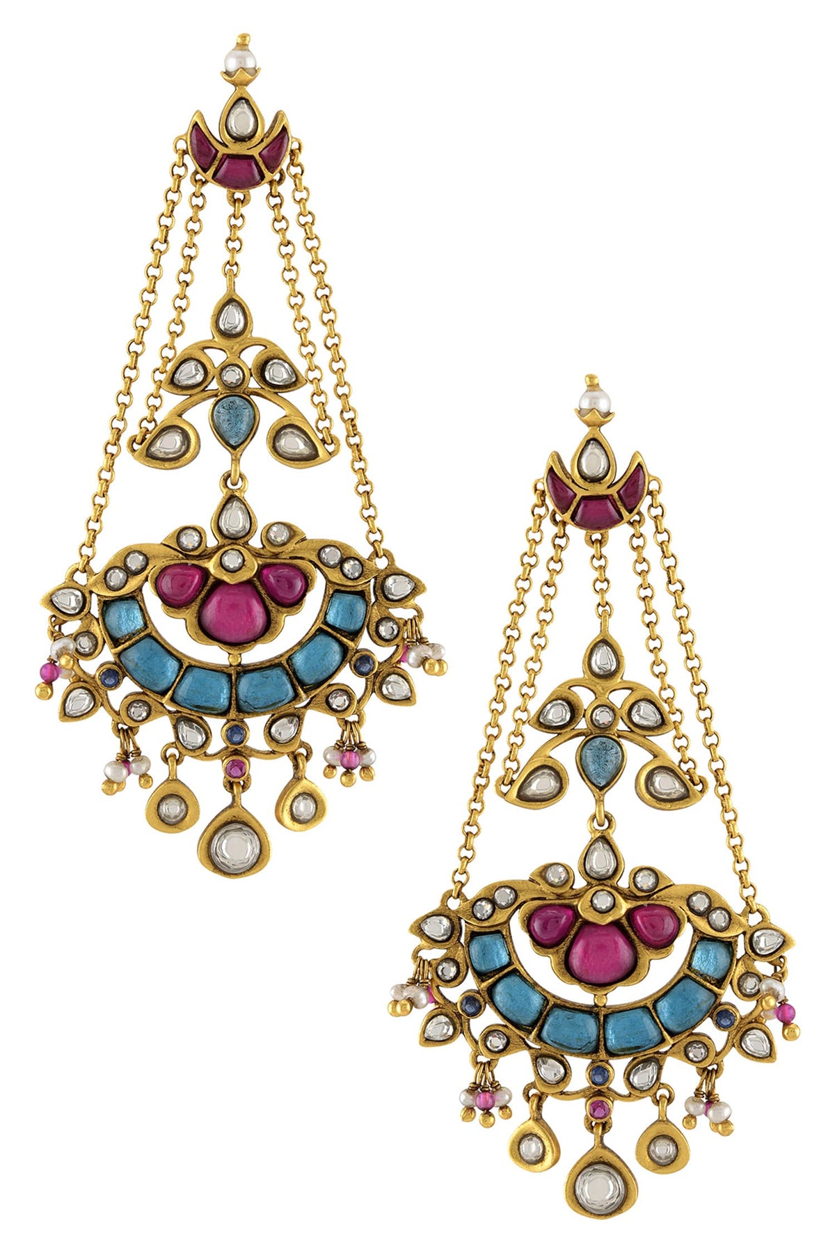 Moon Stone Danglers 