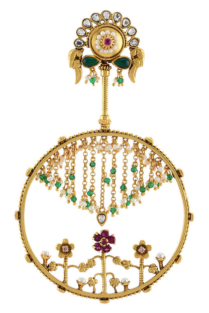 Floral Stone Danglers 