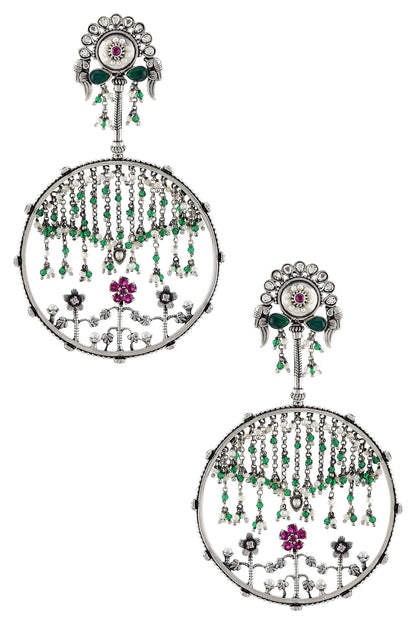 Floral Stone Danglers 