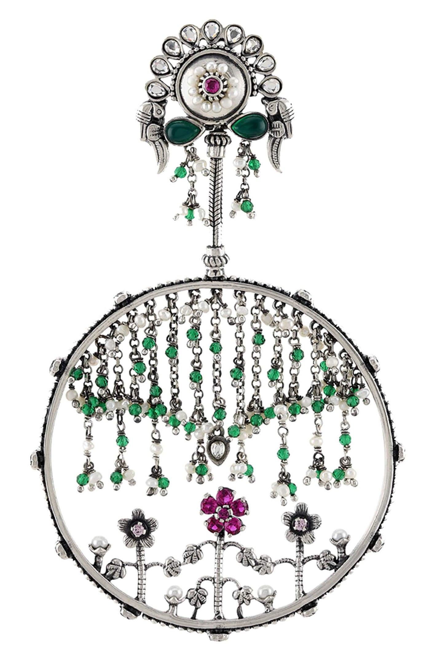 Floral Stone Danglers 