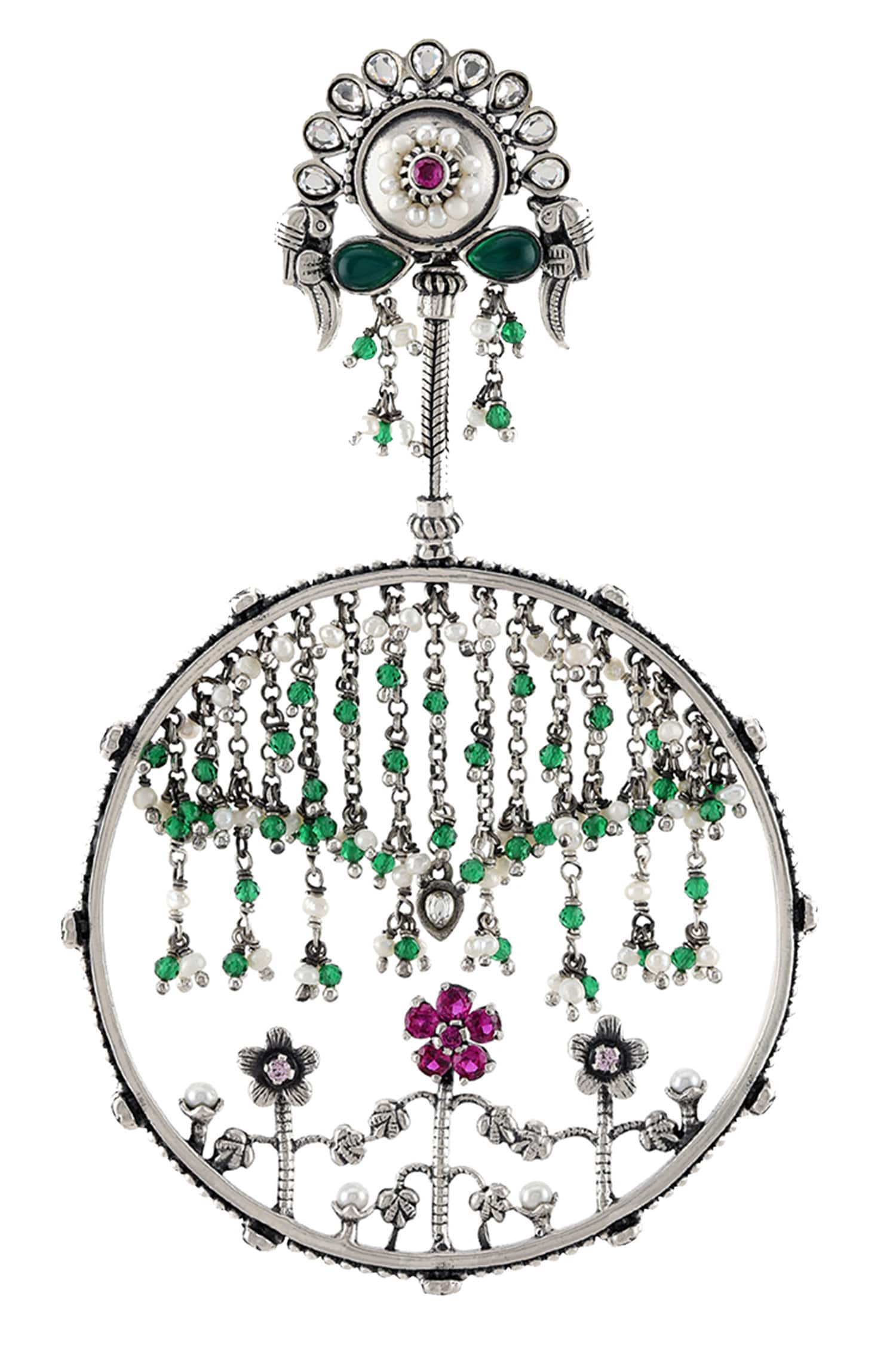 Floral Stone Danglers 