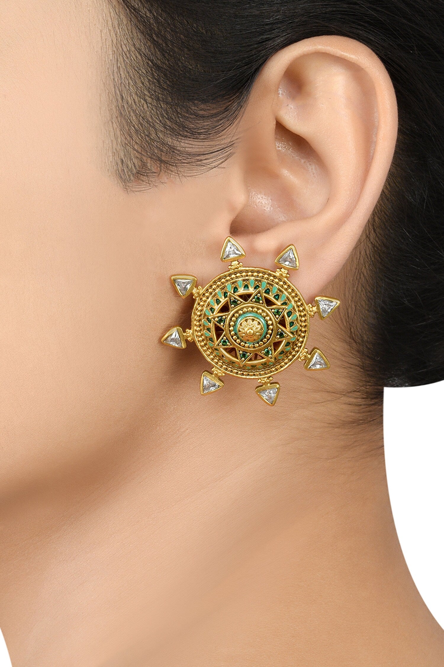 Circular Stone Studs 