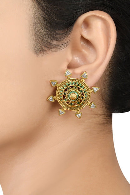 Circular Stone Studs 