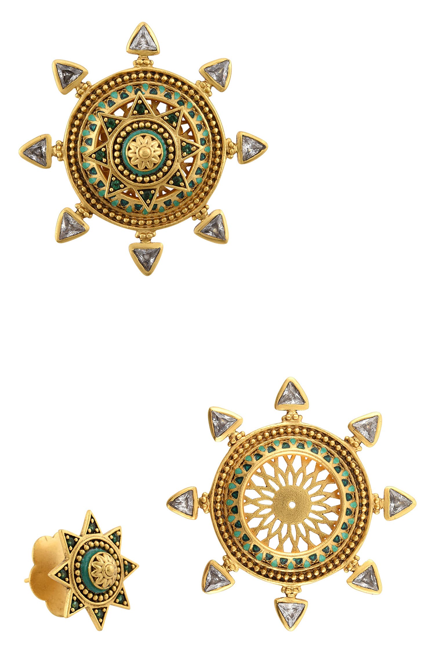 Circular Stone Studs 