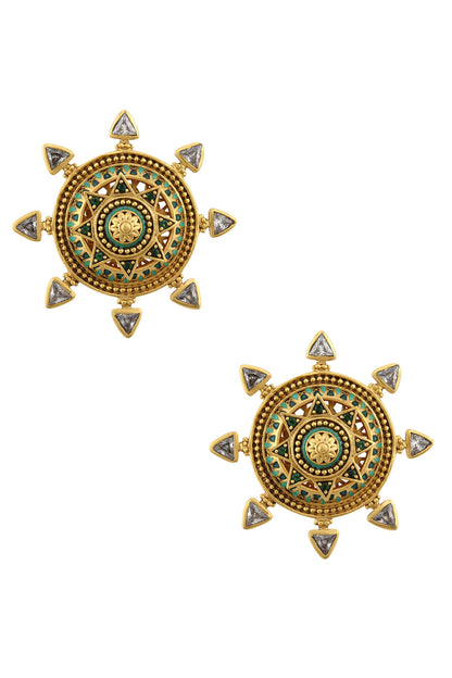 Circular Stone Studs 