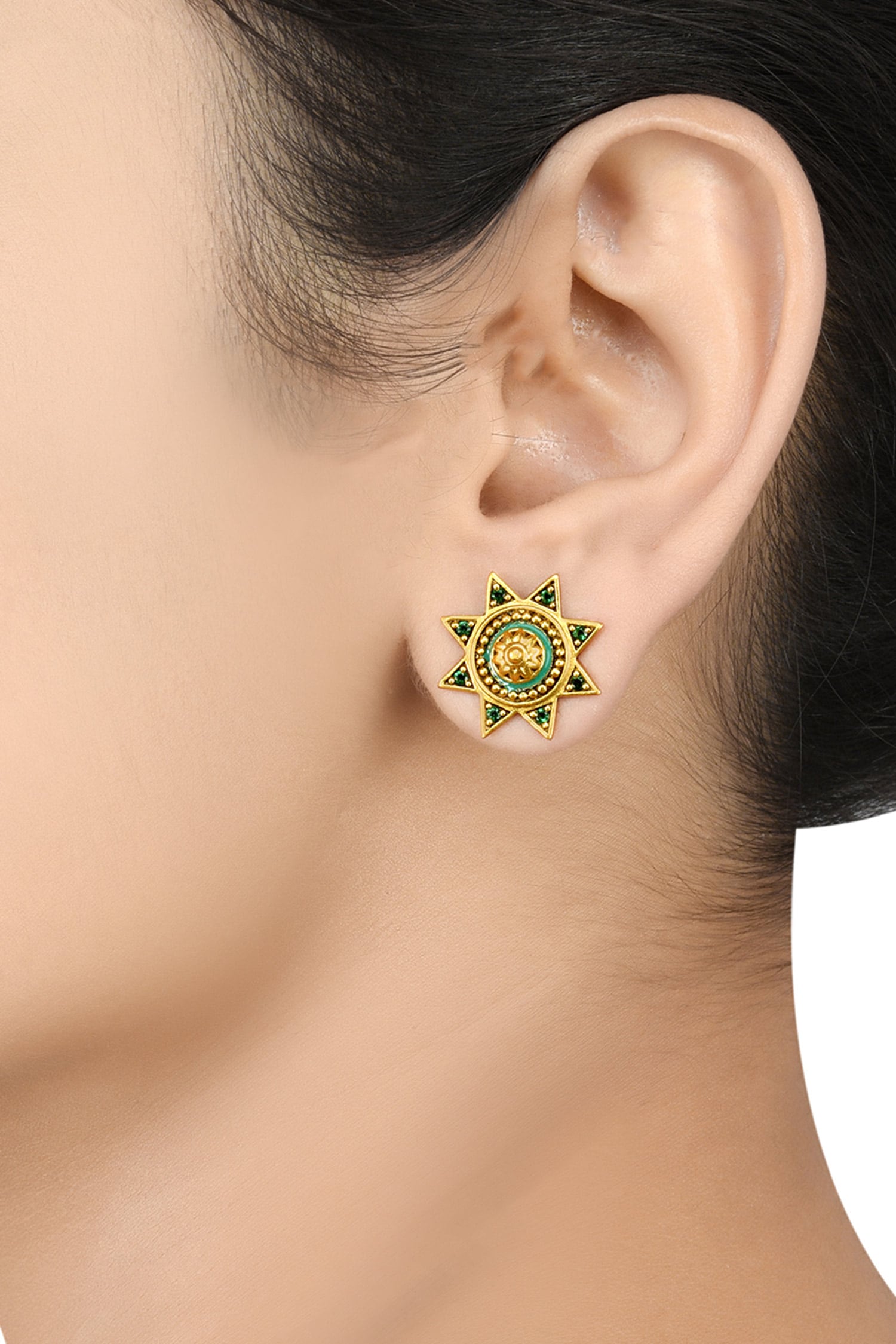 Circular Stone Studs 