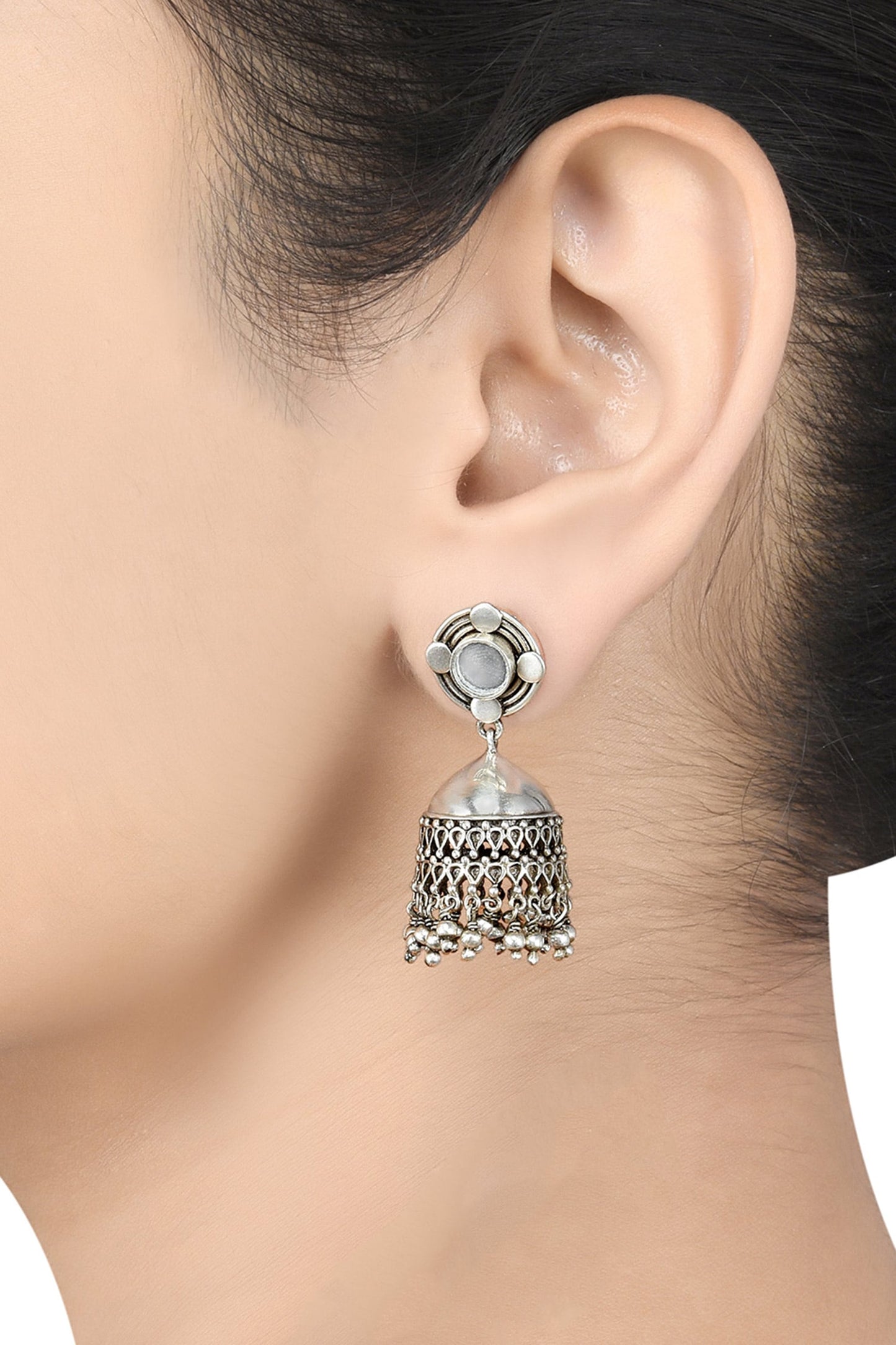 Mirror Jhumkas 