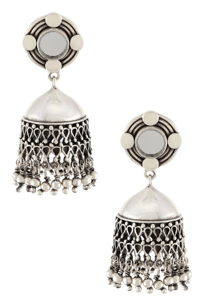 Mirror Jhumkas 