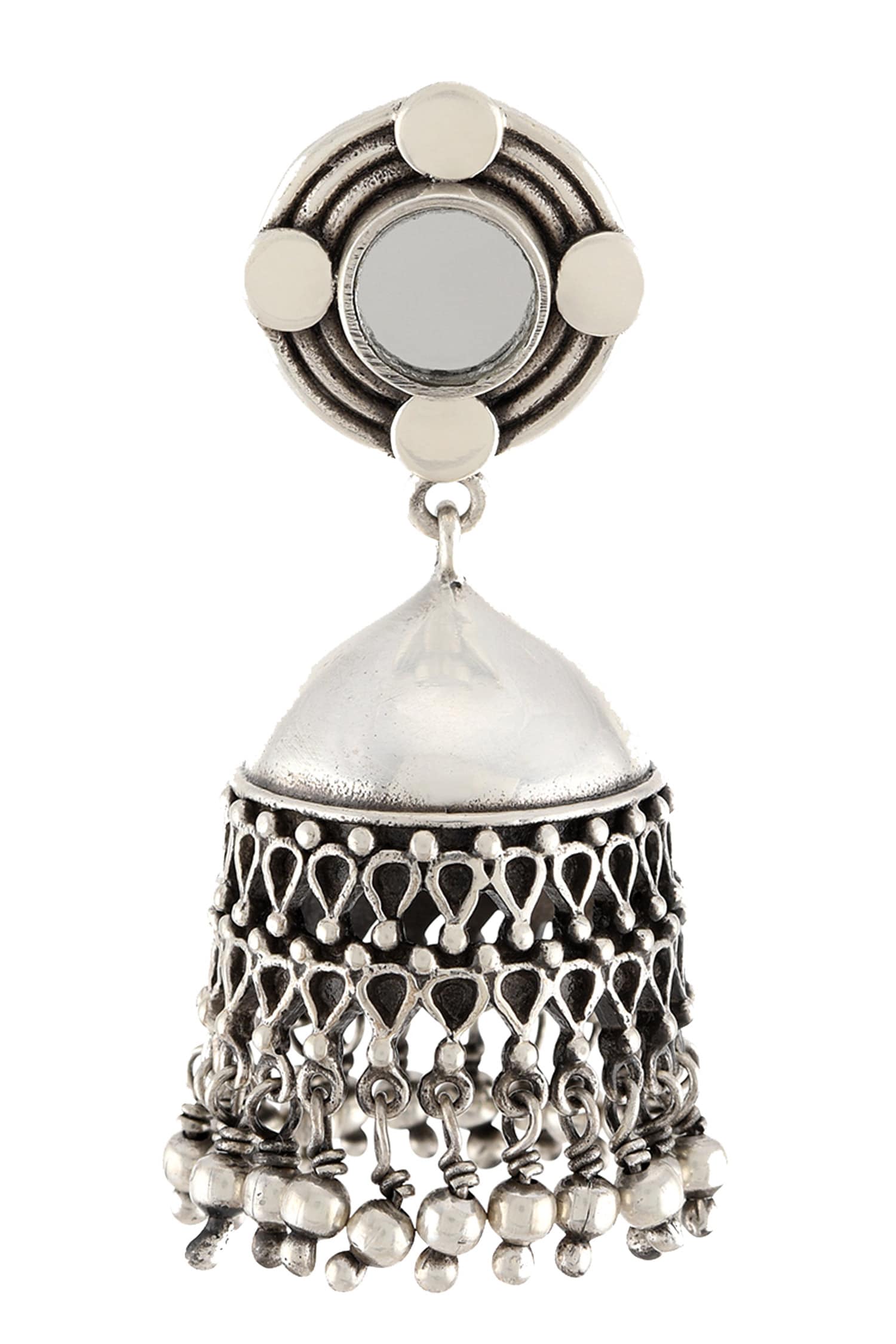 Mirror Jhumkas 