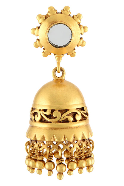 Handcrafted Floral Jhumkas 