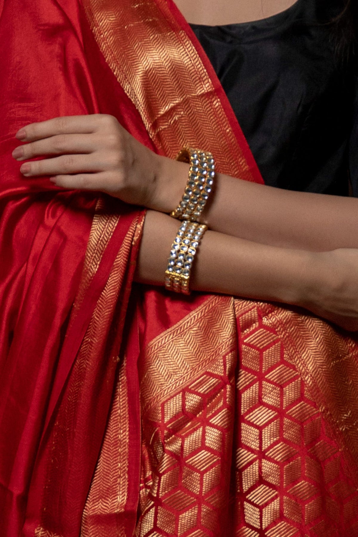 Geometric Stone Bangle - Single Pc 