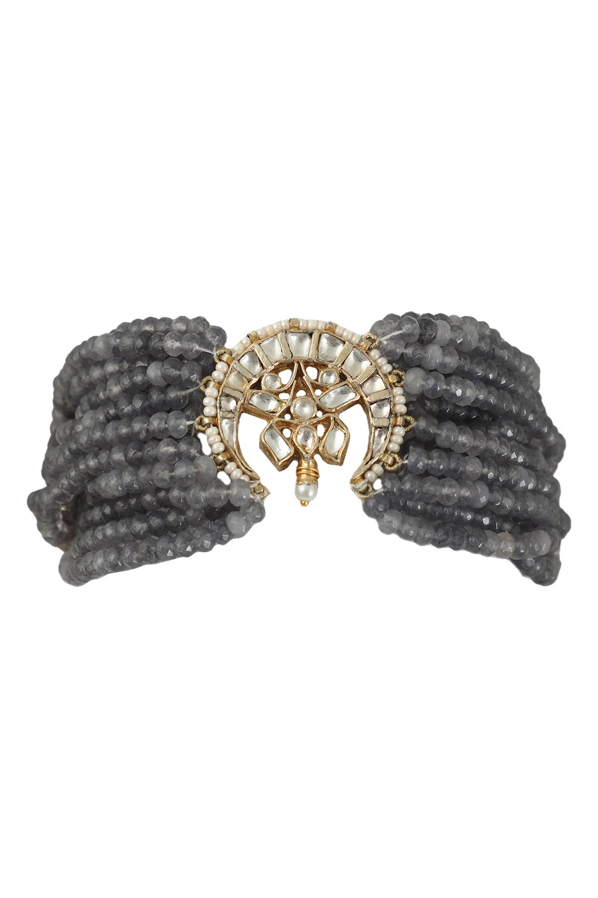 Bead Crescent Moon Bracelet 