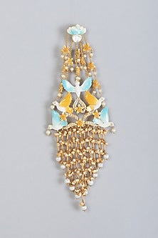 Gold Finish Real Pearl Pasa