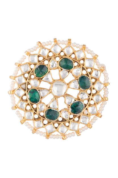 Floral Stone Stud Earrings 