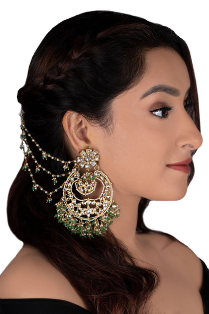 Floral Stone Chandbalis 