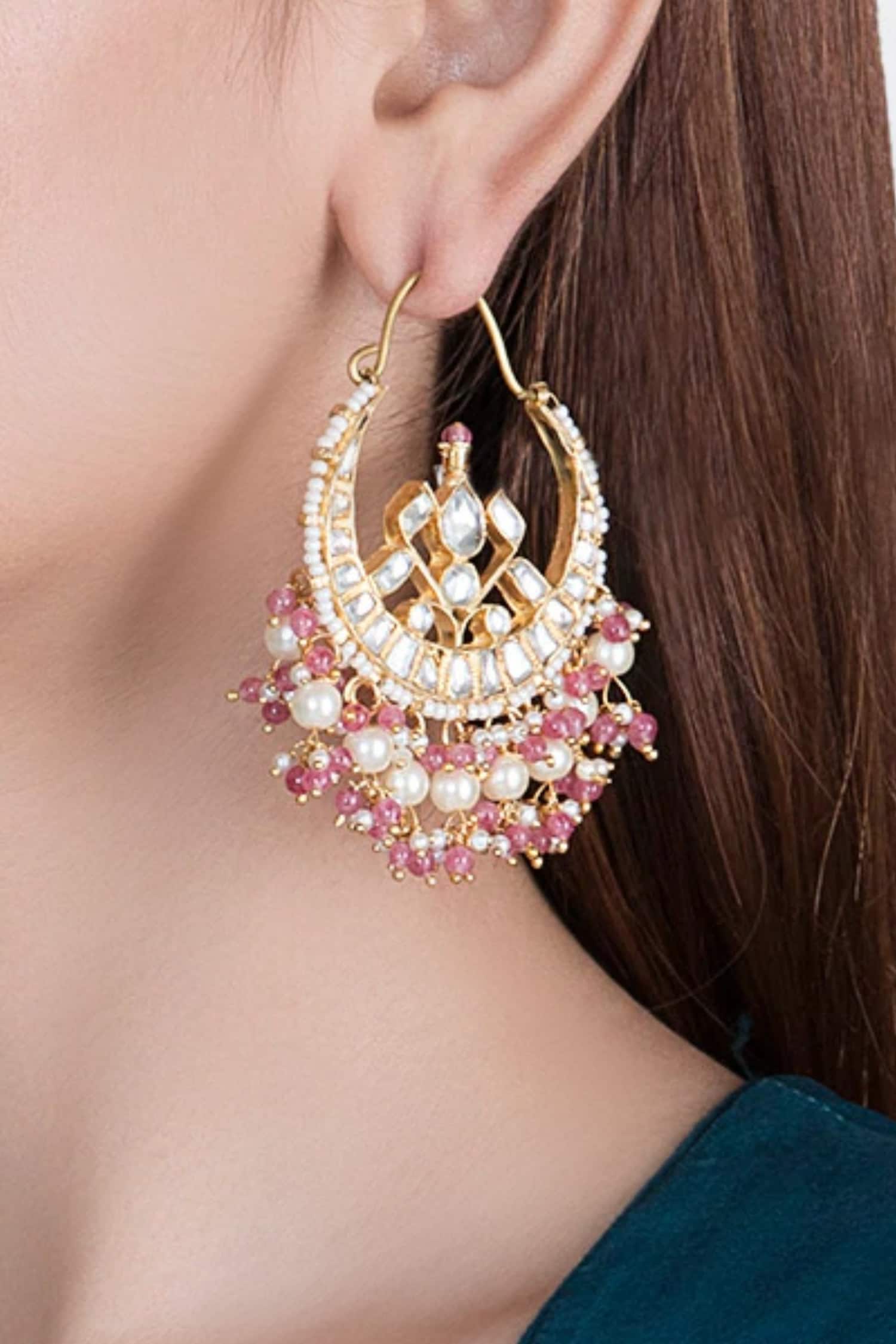 Bead Drop Hoop Chandbalis 