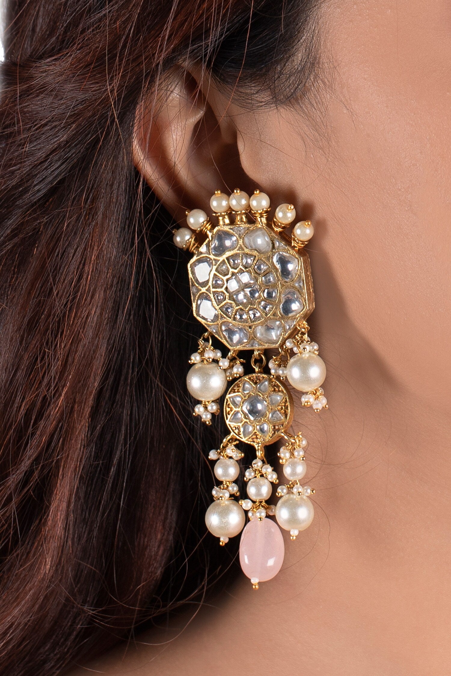 Stone Bead Drop Danglers 
